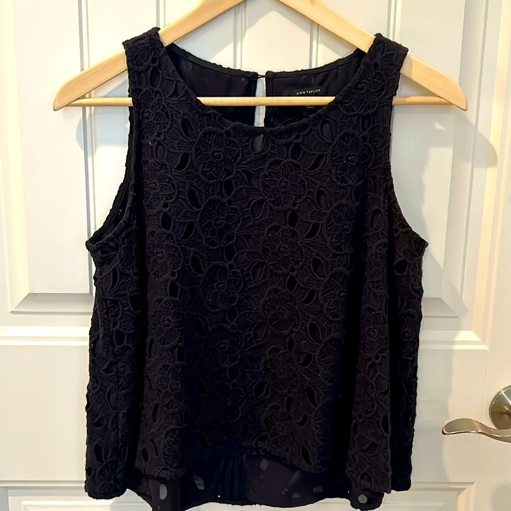 Ann Taylor, black top. Size small